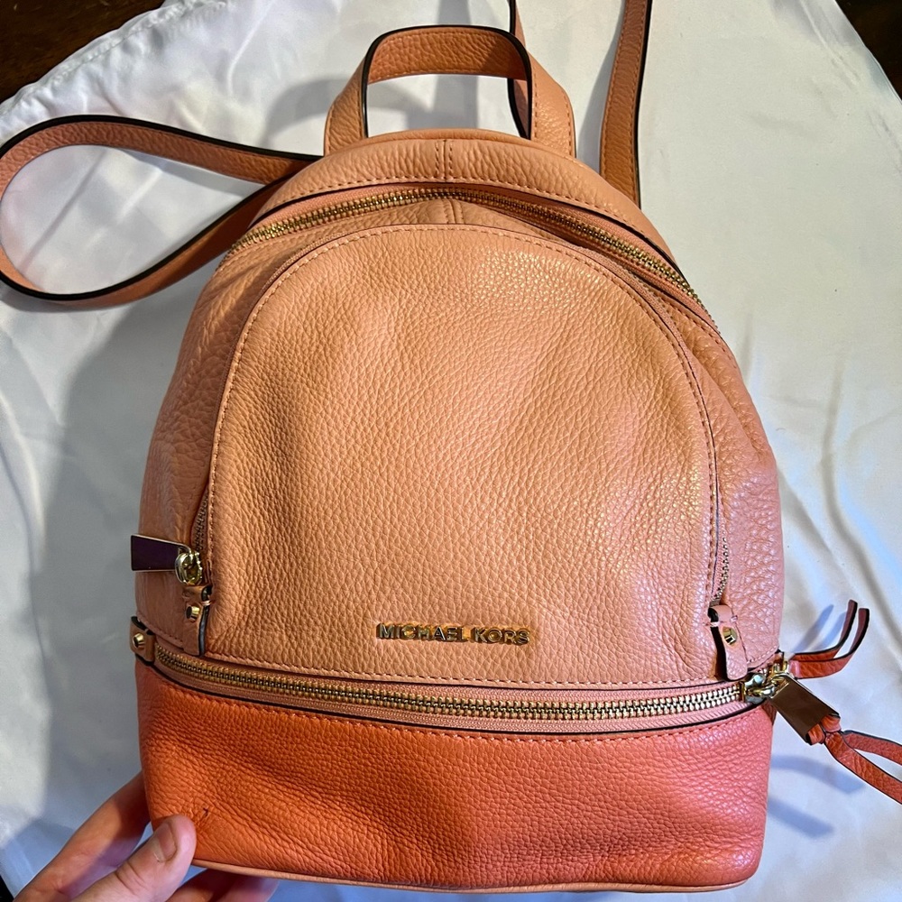 Michael Kors Pink Colored Small Backpack - image 1